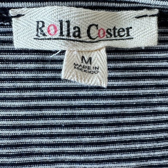 Rolla Coaster Causal Wrap Style Twist Front V-Neck Front Slit Size M - Picture 7 of 8